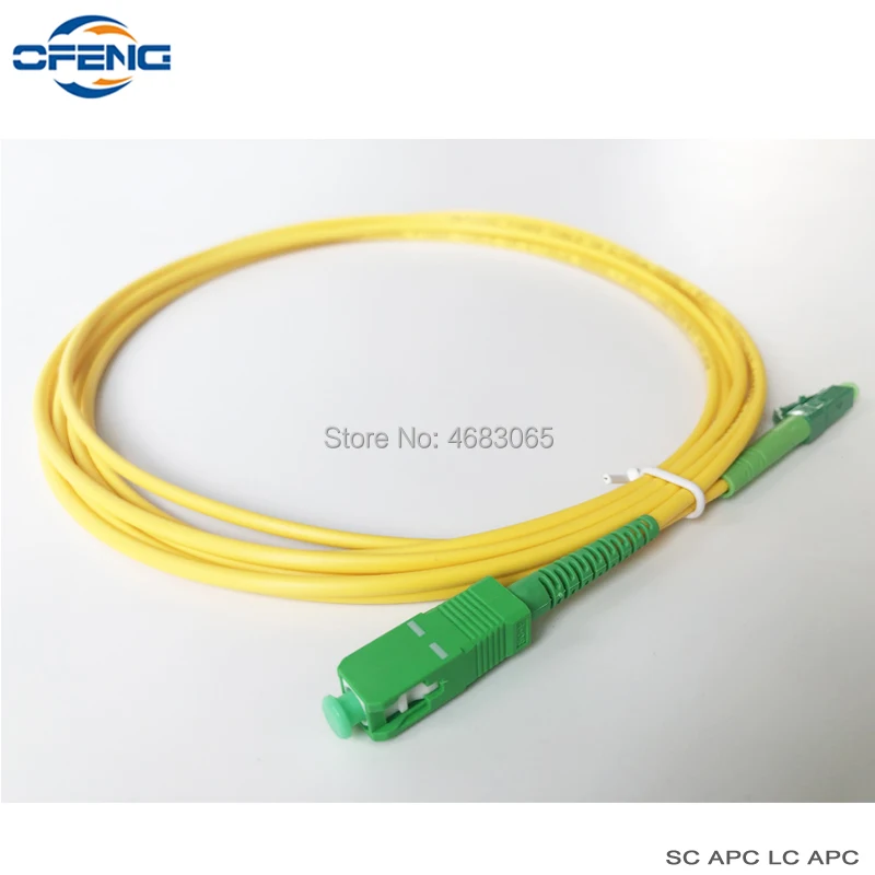 

5 шт. 3/5/10/15/20 м SC APC к LC APC SM Simplex mode одножильный волоконно-оптический патч-корд кабель 3,0 мм FTTH волоконно-оптический Джампер кабель