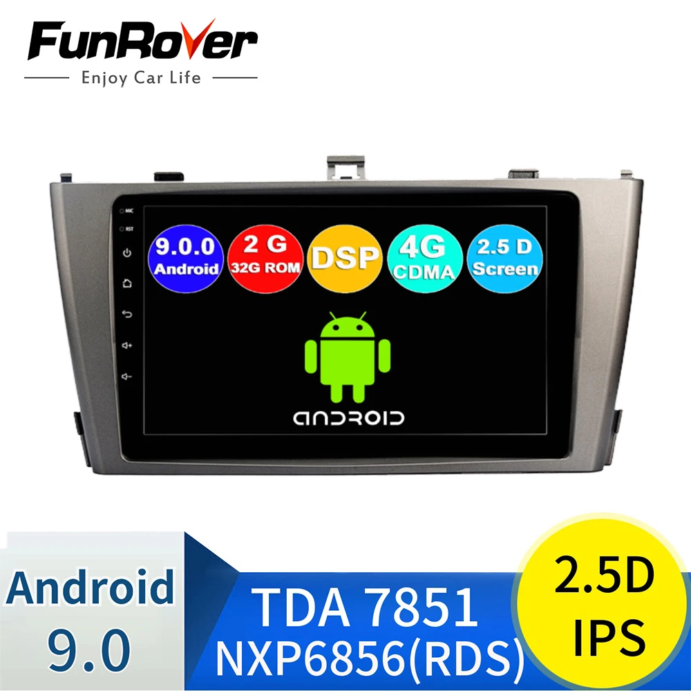 Android 9,0 2 din автомагнитола стерео для Toyota Avensis 2009- автомагнитола автомобильная аудиосистема 2G+ 32G 4G интернет автомагнитола