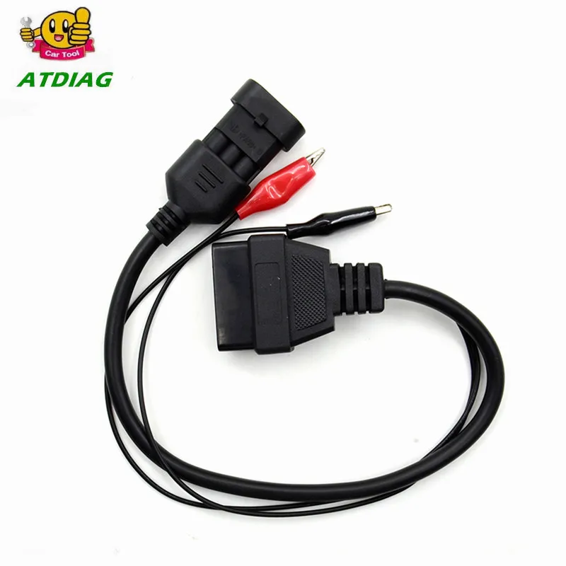 

10pcs/lot Car cable for Fi*at 3 Pin to 16 Pin OBDII OBD2 connector Adapter Auto Car Cable obd 3pin Diagnostic Cable