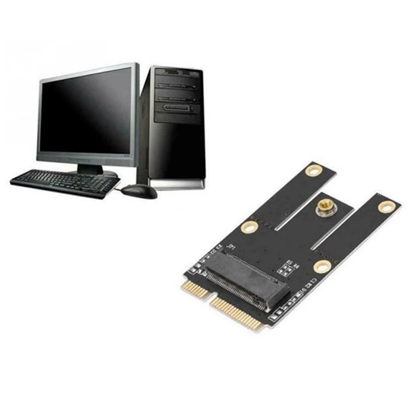 M.2 NGFF в Mini PCI-E Конвертер Адаптер Для Wifi Wlan Bluetooth Карты 8260AC 7260AC 7265AC Ноутбук АнтеннаХ2
