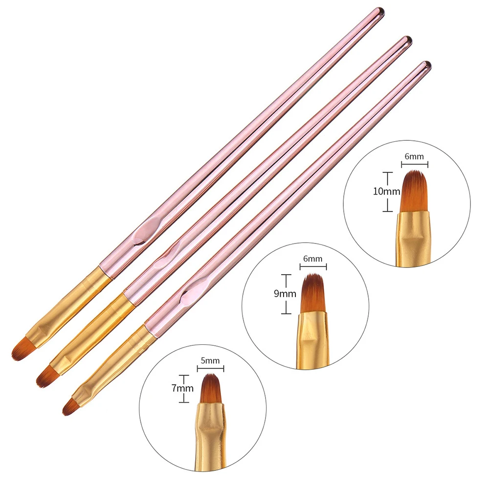 6X искусство акриловая кисть для ногтей французские линии полосы сетка краска 3D