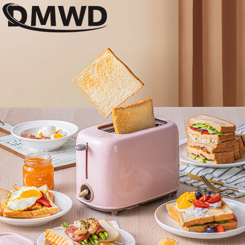 Домашний тостер DMWD с 2 ломтиками автоматическая теплая многофункциональная
