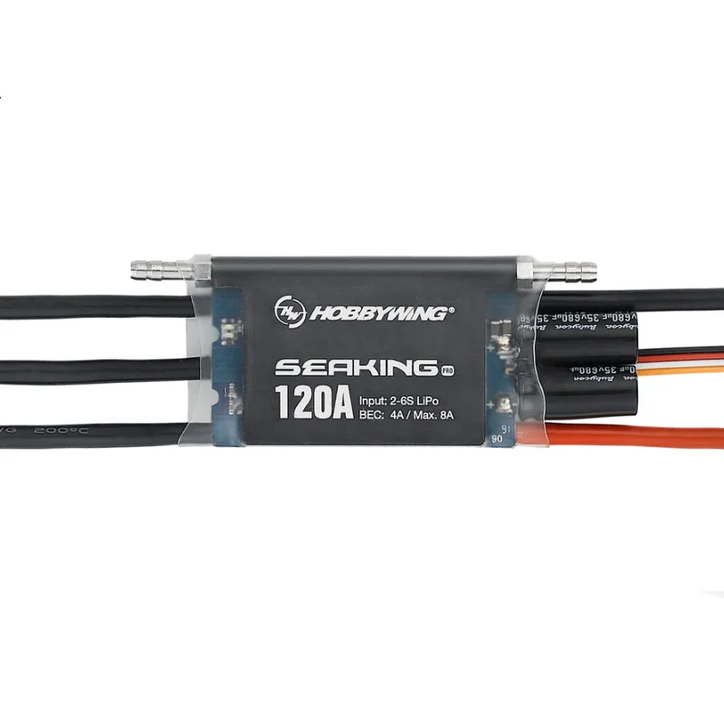 Hobbywing Seaking Pro 120A водонепроницаемый бесщеточный ESC для лодок SeaKing (профессиональное