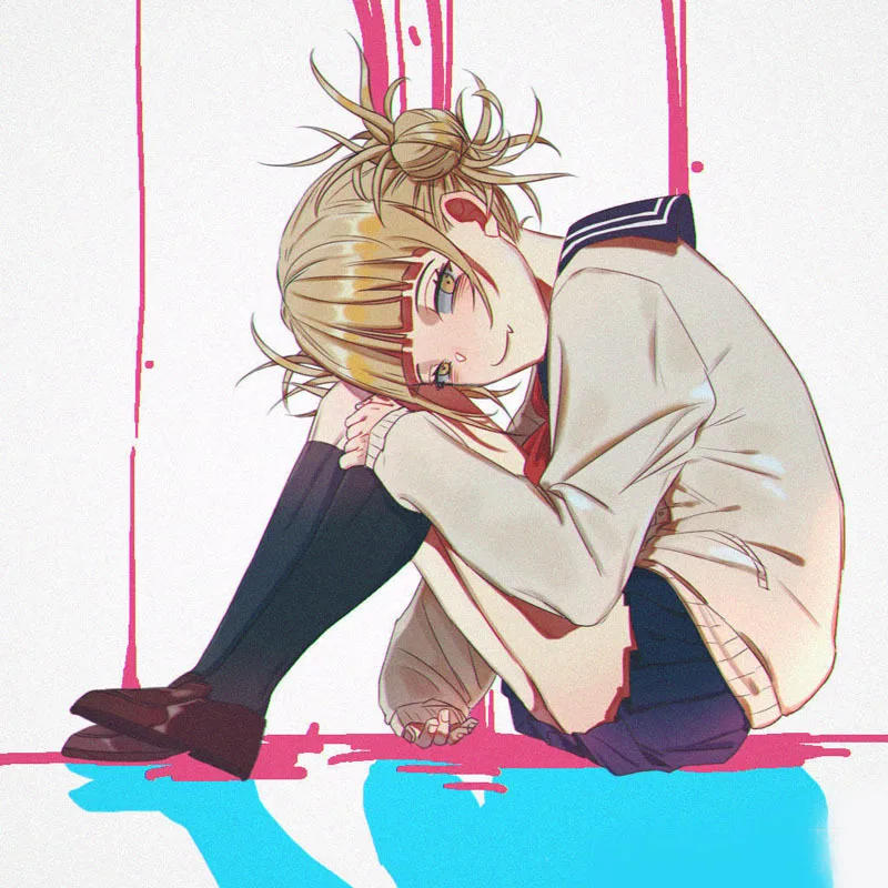 Мой герой Академия боку нет героев химико Тога JK парик голова костюм косплей