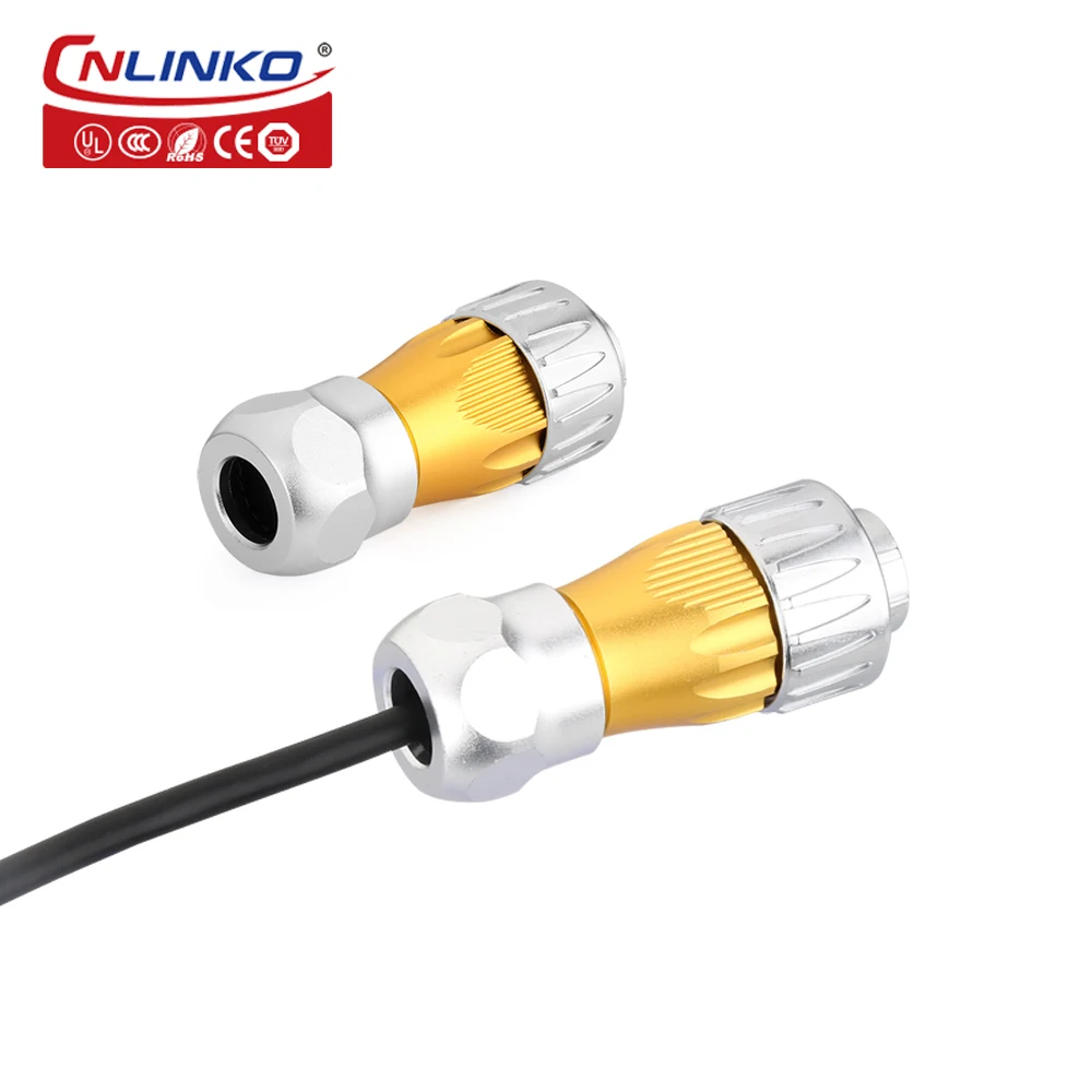 Cnlinko 8 контактный кабель с металлическим M24 водонепроницаемый чехол ip67 rj45 панель