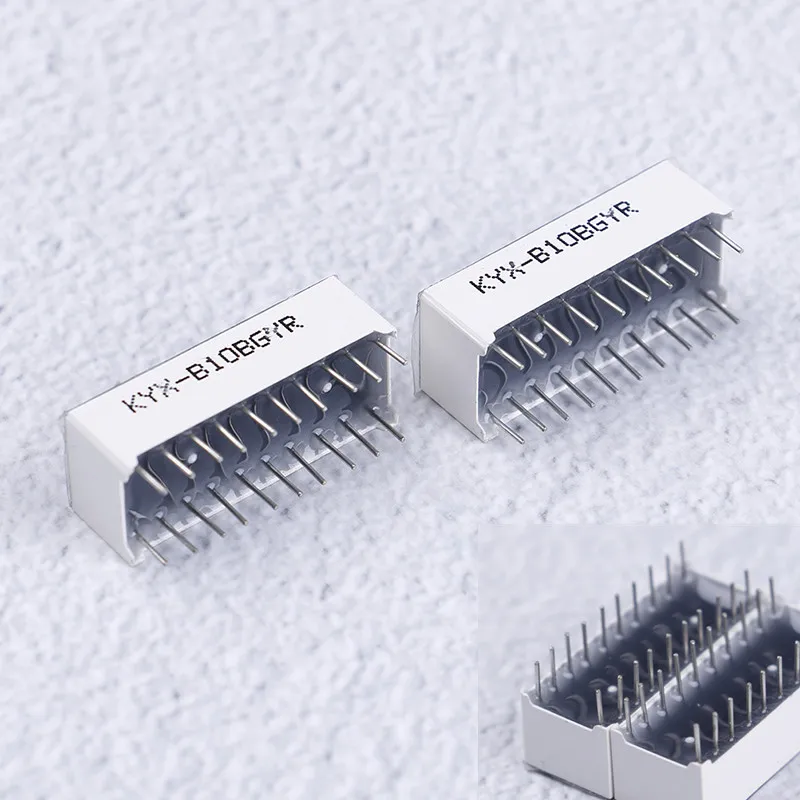 2 шт. 10 сегментный полноцветный светодиодный гистограммный модуль со встроенными