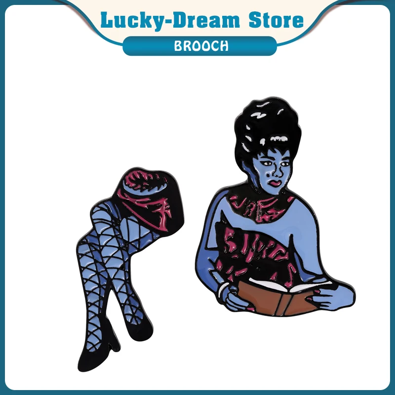 Брошь в виде книги чтения стиле панк|Броши| |