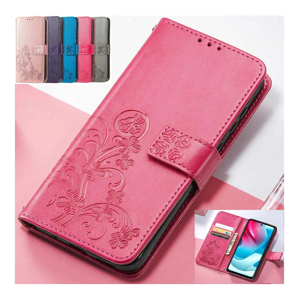 

Embossing Print Case For Moto Edge S G60s G 5G G Play G50 G30 G20 G10 E7 Plus G8 Power Lite Wallet Cards Stand Phone Cover Etui