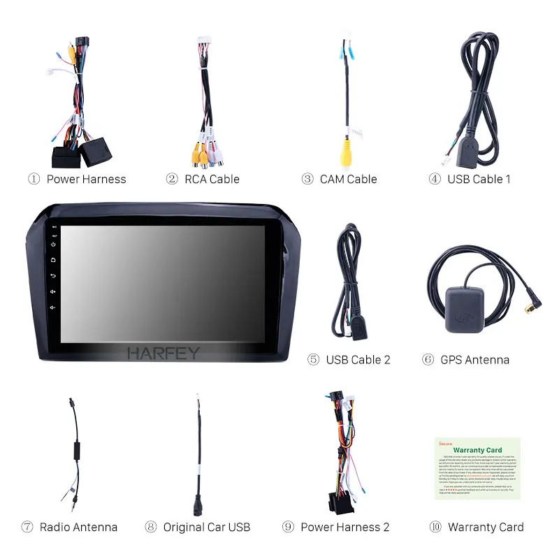 Harfey 9 дюймов для 2013 2014-2017 VW Volkswagen Jetta Android 8 1 головное устройство Автомобильное GPS
