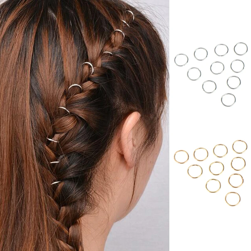 Женская плетеная косичка украшение для волос из сплава круглая аксессуары 5