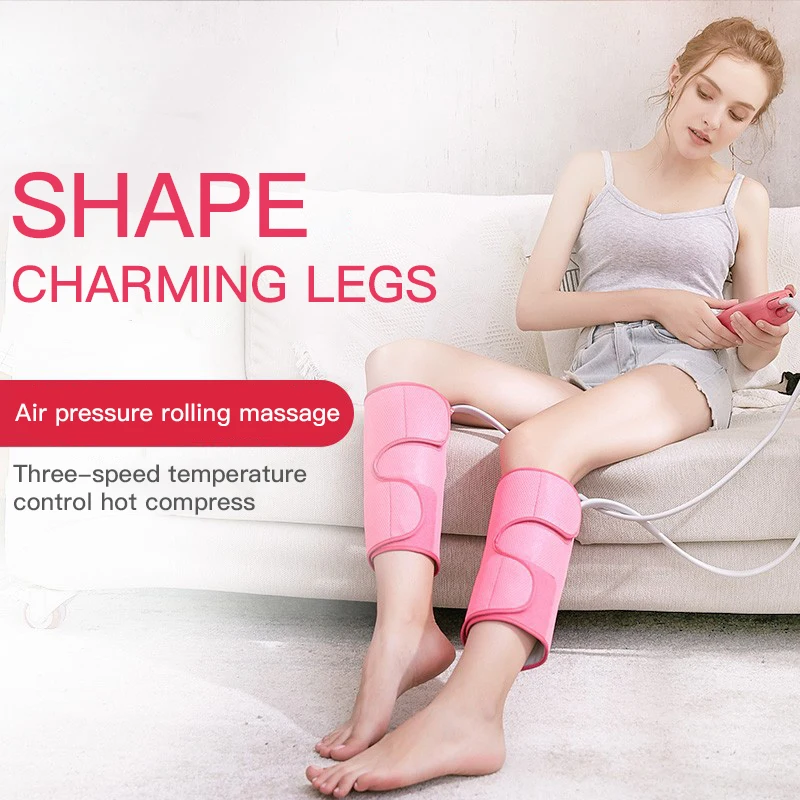 

Air Compression Leg Massager Foot Air Wave Pressure 3 Modes Heated for Thigh Knee and Calf Body Arm Circulation Pain Relief