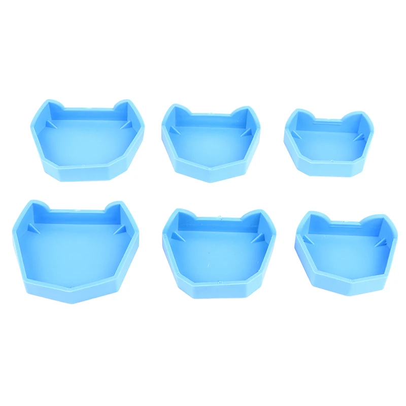 

6Pcs/set Dental Model Base Set Dental Mold Plaster Base Denture Tray Dental Lab Former Base Kit