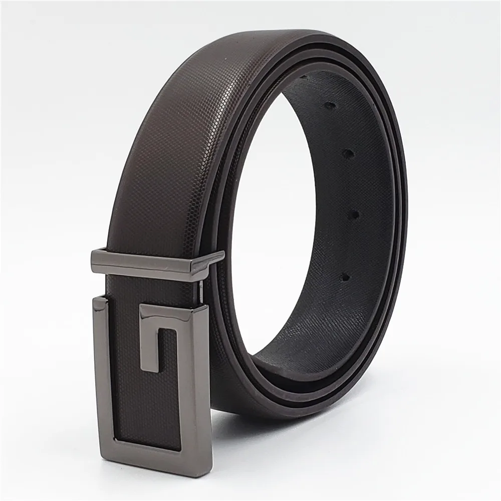 2019 модные роскошные ремни из коровьей кожи для мужчин высокое качество