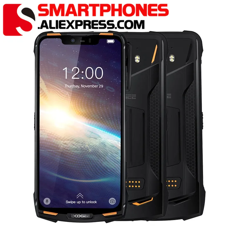 DOOGEE S90 Pro Android 9.0 Smartphone Helio P70 Octa Core 6.18 FHD+ IP68 Wireless Charge 6GB 128GB 16MP 4G Dual SIM Mobile Phone | Мобильные