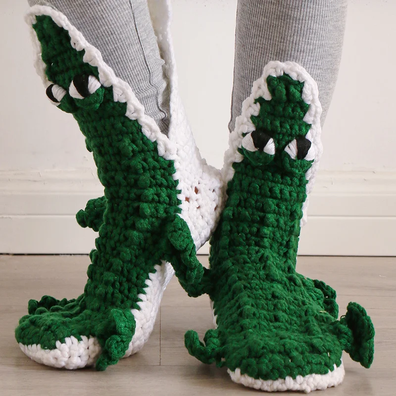 Christmas Gift Shark Crocodile Shape Socks Fashion Personality Room Socks Hot Sale Socks Crocodile Home Warm-Keeping Socks