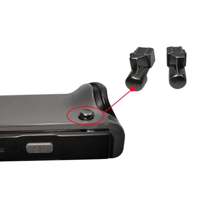 

H7JA Metal Pair Handle Buckles Replacement Parts for Switch Joy Con Repair Alloy Slide Lock Non-Slip Latches Left and Right Lock