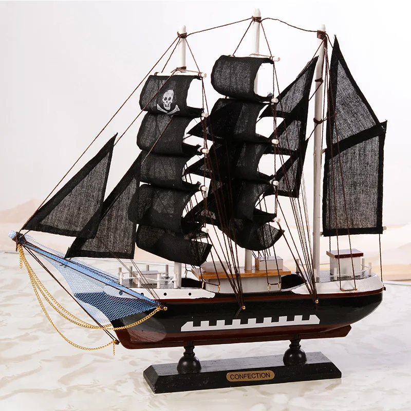 Креативный деревянный корабль парусник деревянные поделки ручной работы Ретро