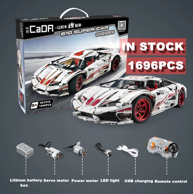Новинка 2019 в наличии C61018 Lamborg Huracan LP 610 Технология гонки sueper совместимая с