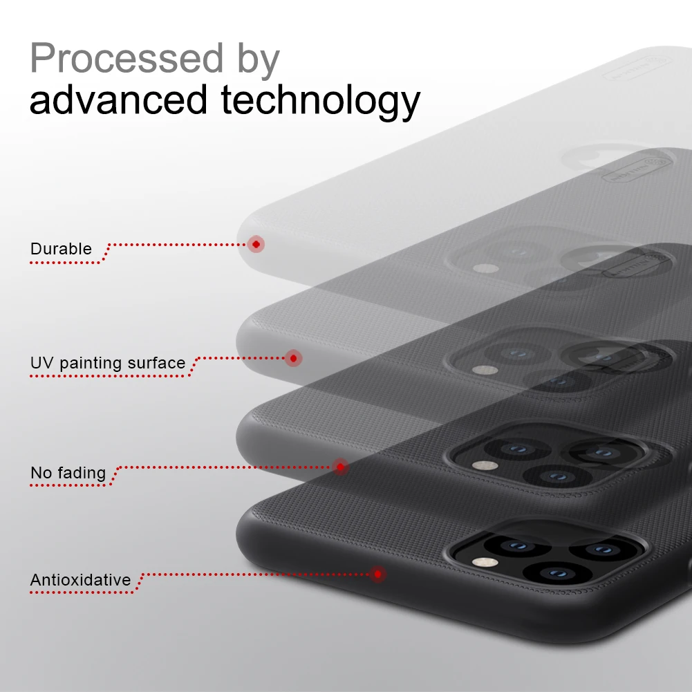 Для iPhone 11 Pro Max 2019 Nillkin супер матовый защитный чехол из поликарбоната жесткая