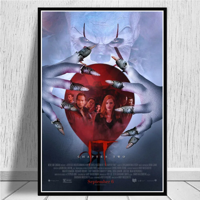 Фотообои с изображением страницы 2 Pennywise фильма ужасов II картина рисунком Картина