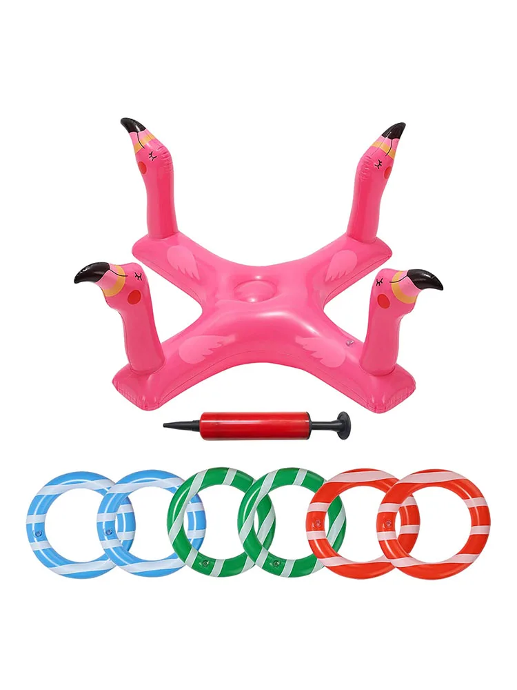 

Детское кольцо-бросок для бассейна, игрушка для игр в бассейн, для пляжа, летняя водная игрушка с 6 кольцами, для игр в бассейне