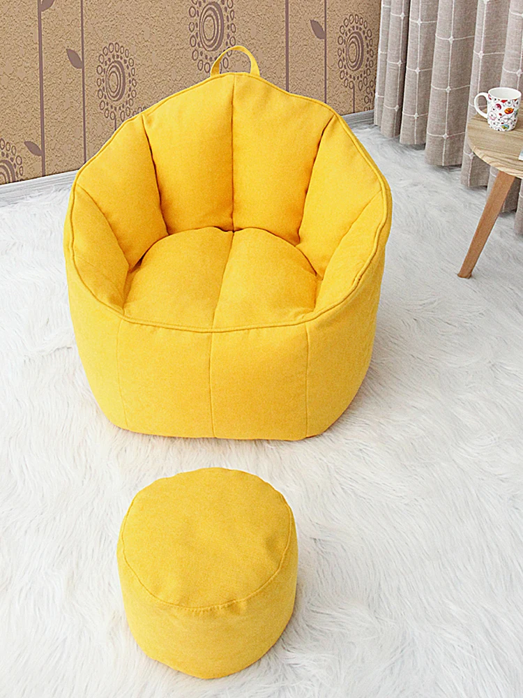 売る 豆袋の椅子シングル生地ソファ創造快適ポータブル怠惰なちくしょうチェアバルコニー寝室の畳トトロバッグ折りたたみソファ