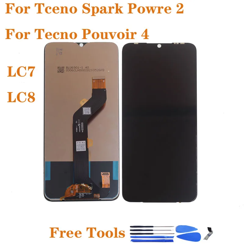 ЖК-дисплей 7 0 дюйма для Tecno Spark power 2 LC7 кодирующий преобразователь сенсорного