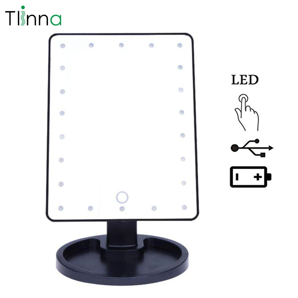 Зеркало для макияжа Tlinna профессиональный светодиодный сенсорный экран