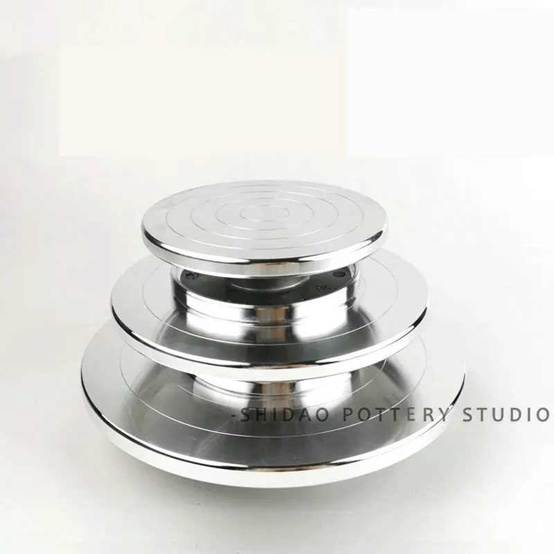 HQ DIY Clay Sculpture Pottery Swivel Plate Aluminium Lazy Susan Turntable Quiet Smooth Bearing Solid Double Side Working Table |
