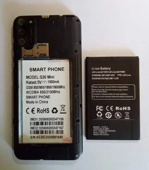 XGODY S20 Mini phone battery для Мобильный телефон хорошего качества мобильный - купить по