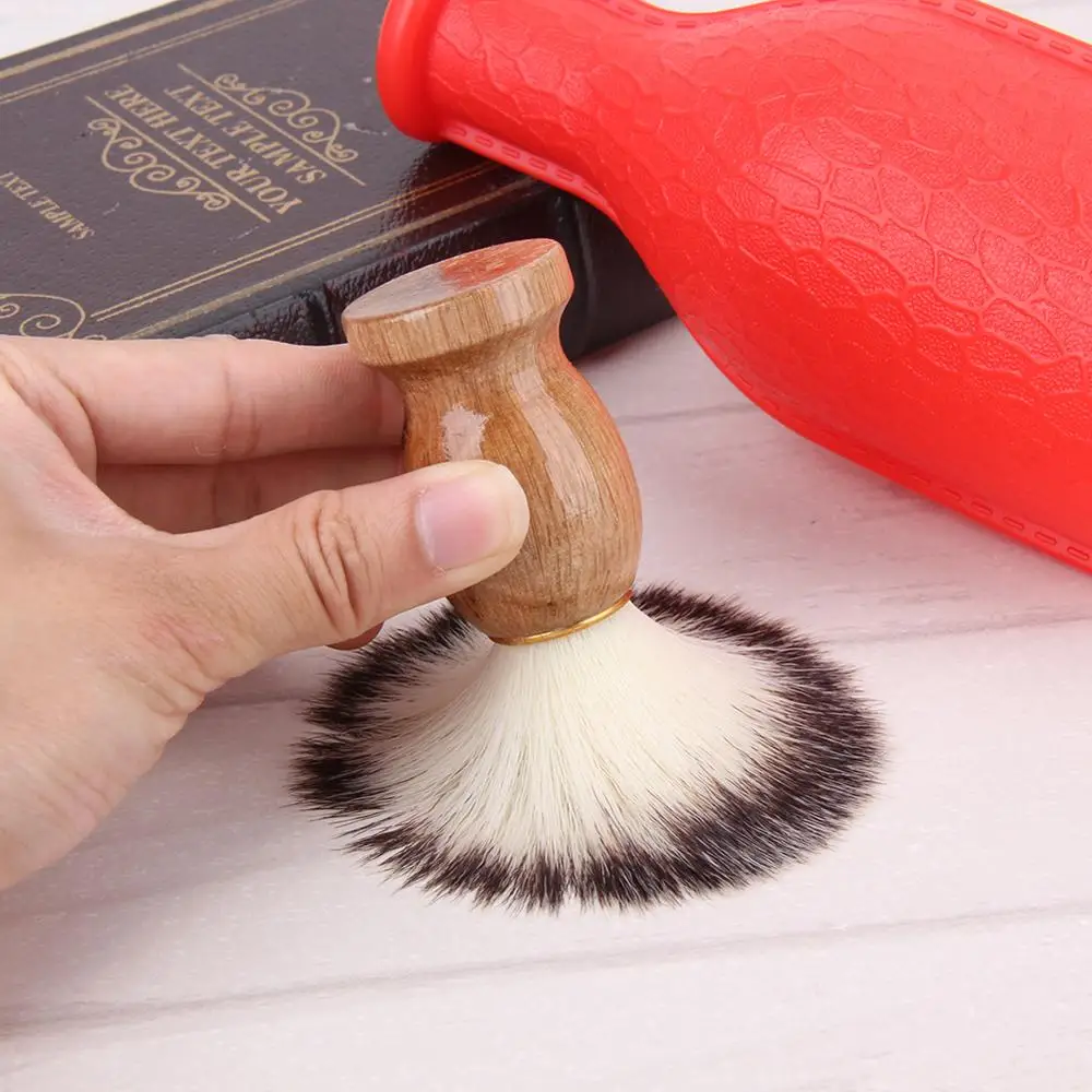 Men Shaving Brush Badger Hair Shave Wooden Handle Facial Beard Cleaning Appliance High Quality Pro Salon Tool Safety Razor | Красота и