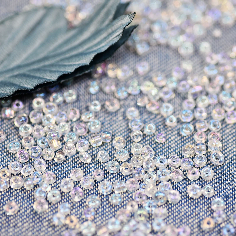 Разноцветные хрустальные бусины 3 мм маленький тонкий размер сделай сам материал