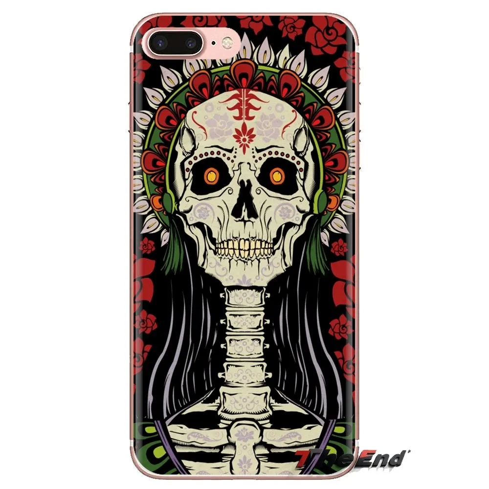 La Калавера de la Catrina Girl череп для htc один U11 U12 X9 M7 M8 A9 M9 M10 E9 Plus Desire 630 530 626 628 816 820 830