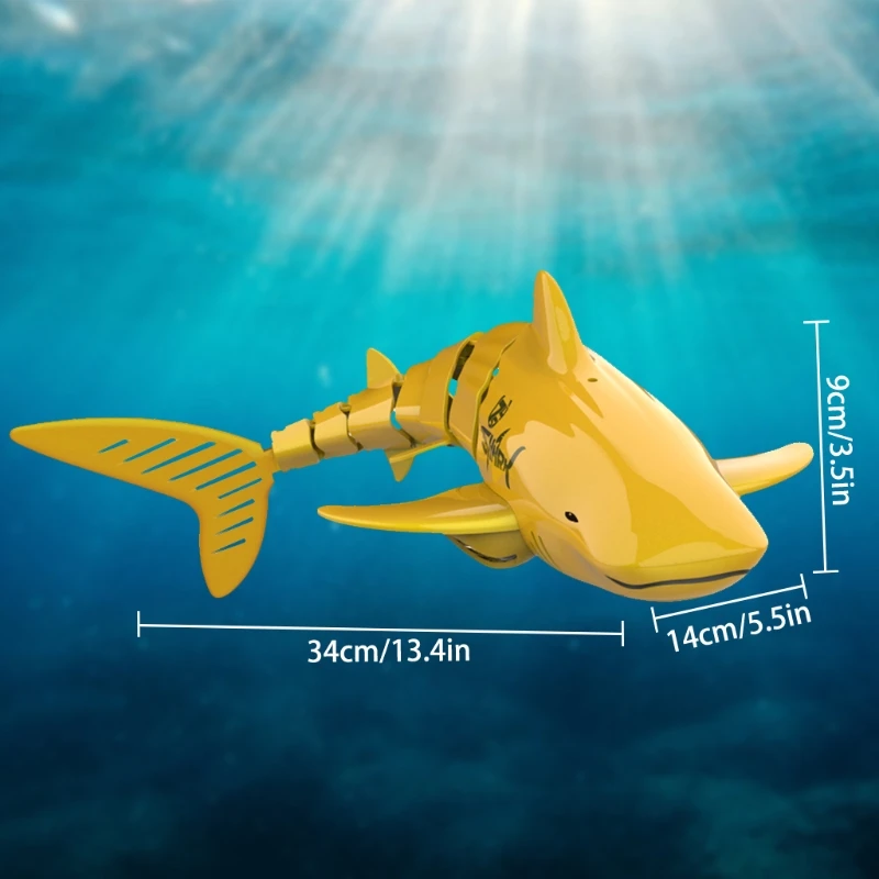 

Fine Remote Control Boat with Flexible Swing Shark Shaped Toys Specifically for Age 5-12 Under Water Vehicle