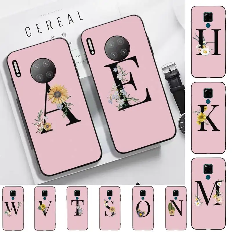 

Cute Letters Phone Case for Huawei Mate 20 10 9 40 30 lite pro X Nova 2 3i 7se