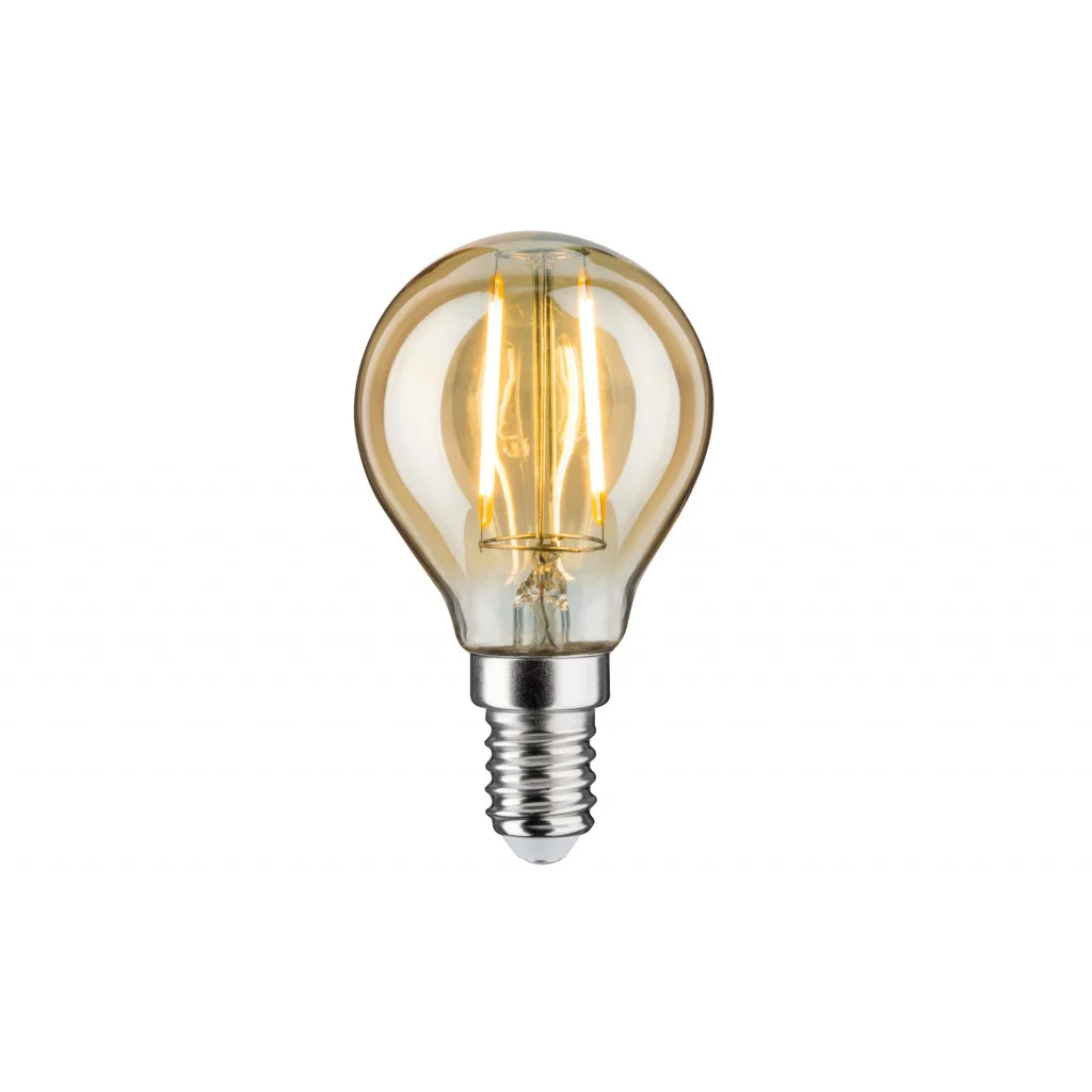 28367 Лампа LED Tropfen 2 5W E14 230V Gold 2600K | Лампы и освещение