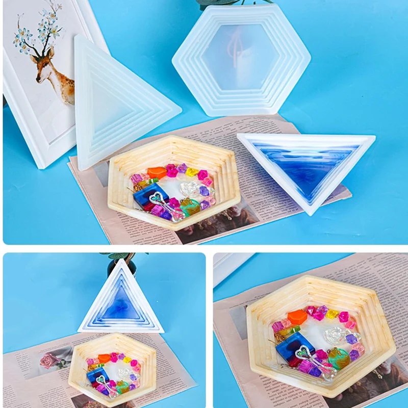 

Silicone Mold DIY Epoxy Mould Step Tray Silicone Molds Production Epoxy Mold Resin Mold Mirror Decoration Mold Production