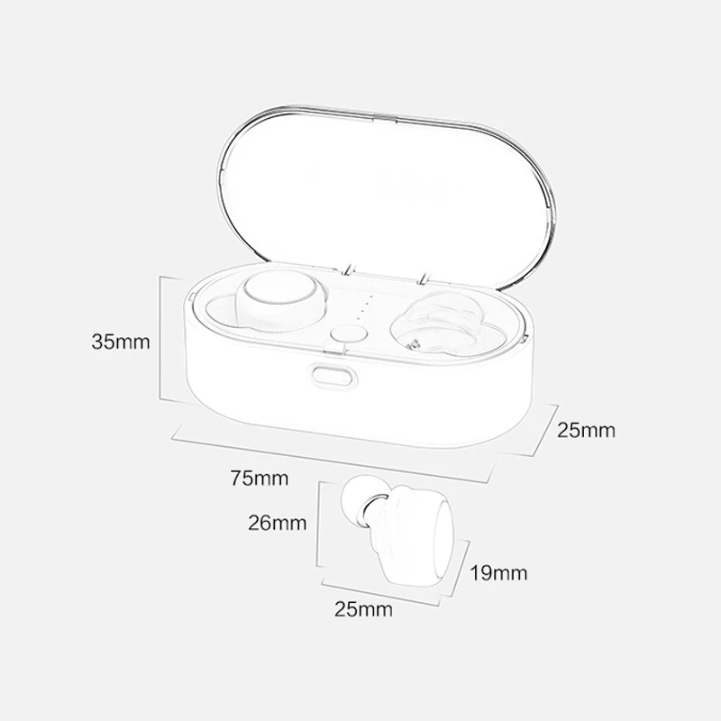 TWS гарнитура Bluetooth наушники беспроводные наушники 5,0 Handsfree переносной HIFI вызов 3D объемный в ухо PK i10 для iPhone samsung