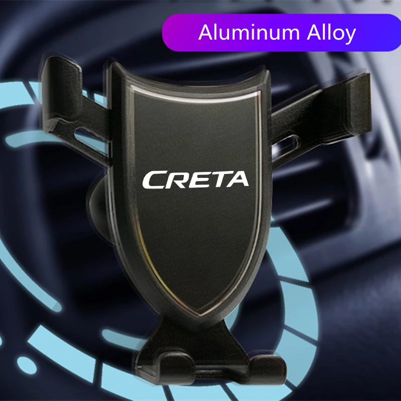 

For Hyundai CRETA Car Accessories Gravity Car Mount For Mobile Phone Holder Car Air Vent Clip Stand Cell Phone GPS