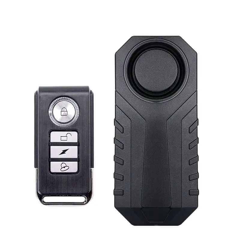 

2022 Waterproof Bike Motorcycle Electric Bicycle Security Anti Lost Wireless Remote Control Vibration Detector Alarm