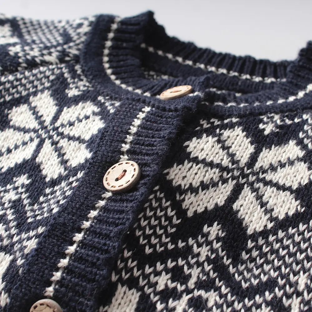 Плотное красное рождественское пальто с хлопком кардиган для маленьких девочек