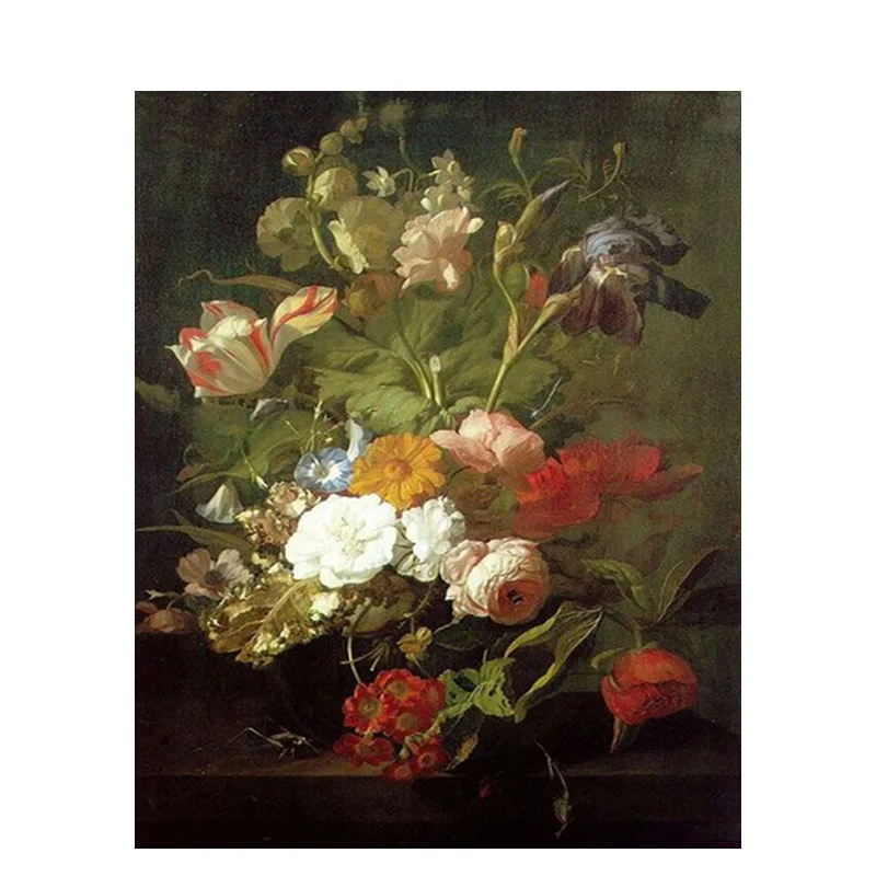 

Painting By Number Flowers On Canvas Acrylic Paint For Adults DIY Kits HandPainted Coloring By Number For Drawing Picture Decor
