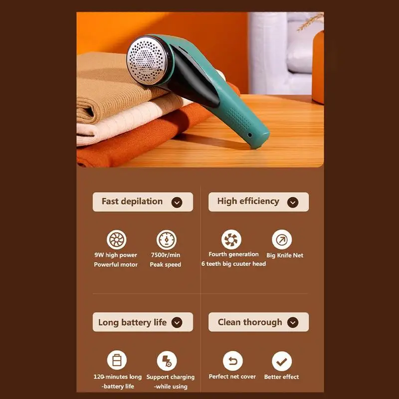 

Rechargeable Ball Removal Hair Ball Trimmer Electric Quick Lint Clothing Shaving Digital Display Function Shaver Curtain Carpet