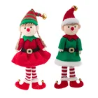 Новый год 2022 Рождественский эльф кукла подвесная подвеска Navidad 2021 подарок для детей в виде Санты Рождественское украшение для дома