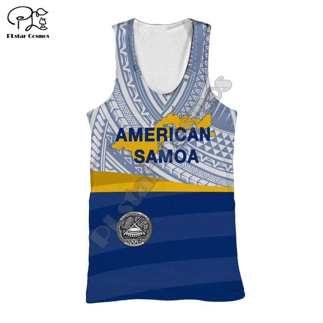 

PLstar Cosmos American Samoa Culture 3D Printed 2021 New Fashion Summer Tank Top For Men/Women Casual Beach Vest Style-S30