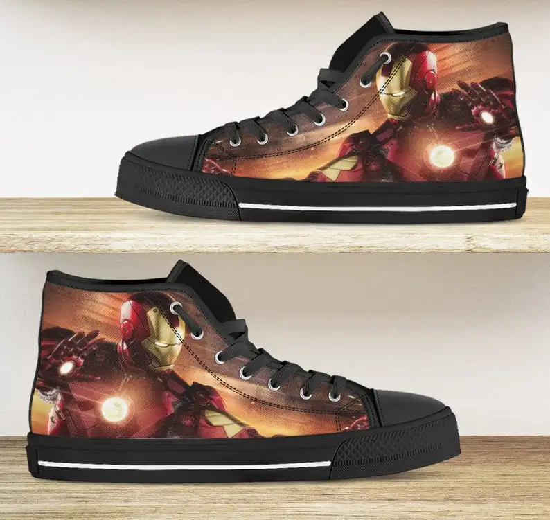 

Iron man shoes. high tops, Casual Sneakers Shoes For Man High For Men/high Quality Handiness Light Weight Sneakers