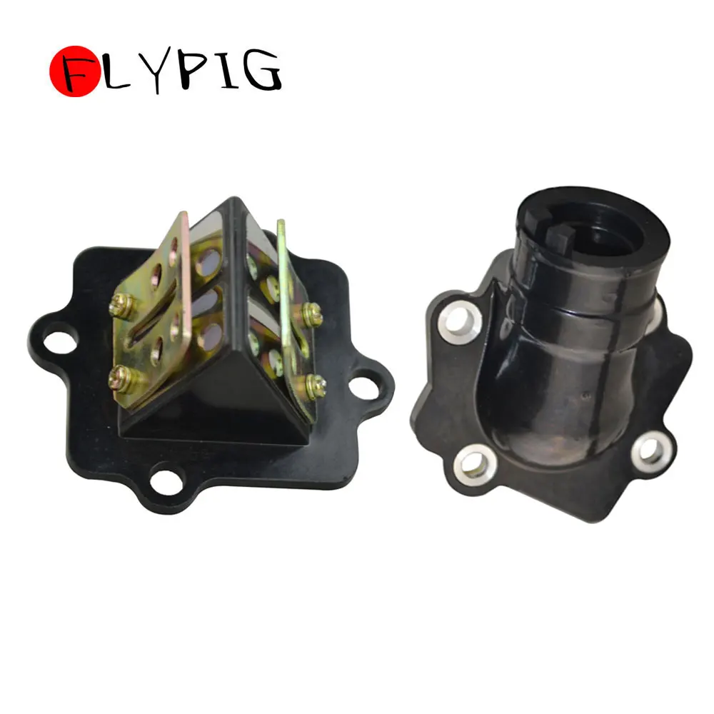 FLYPIG впускной коллектор Reed клапаны для Yamaha Polaris пробежки 50cc 1PE40QMB двигатели GY6 49cc 2
