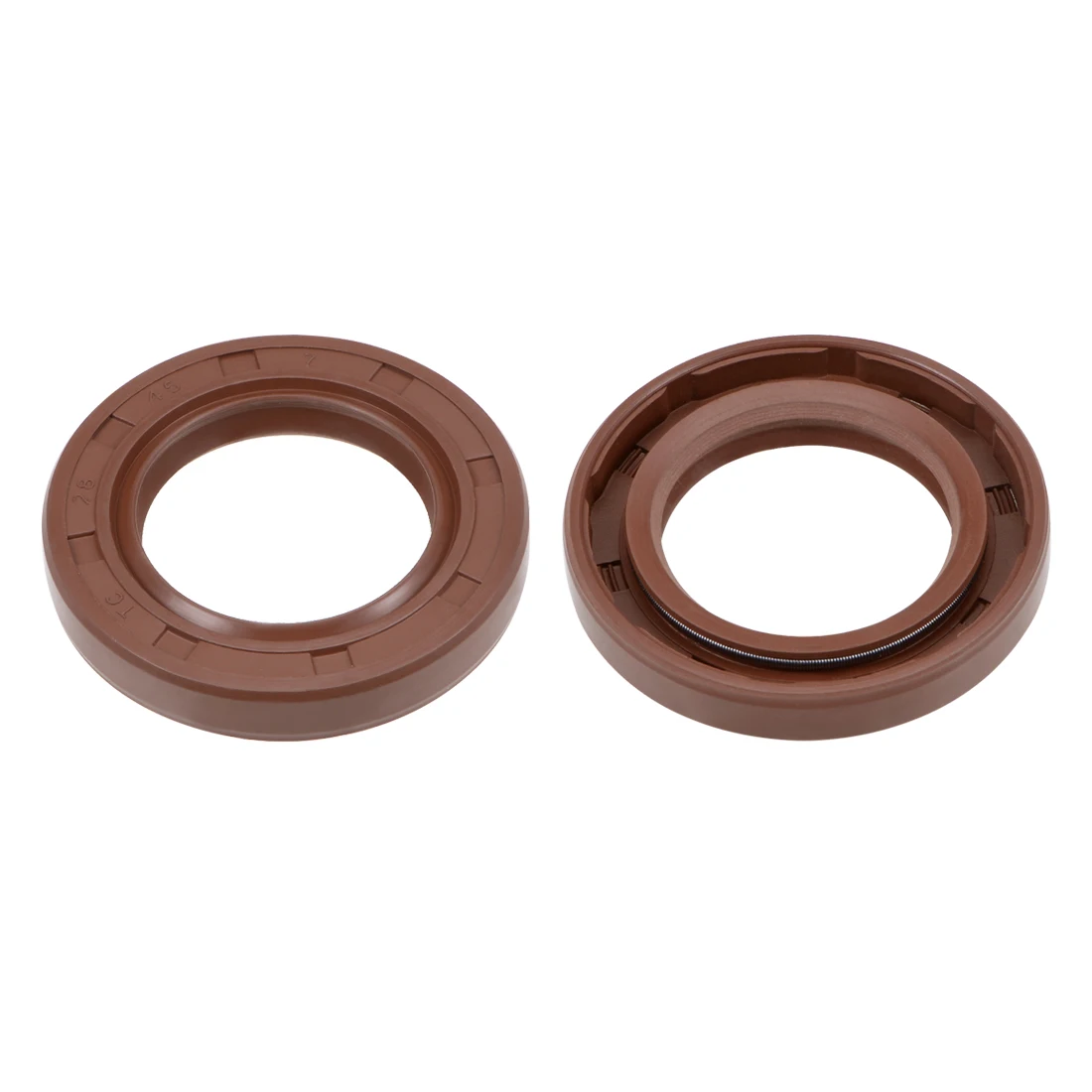 

uxcell Oil Seal 28mm Inner Dia 45mm OD 7mm Thick Fluorine Rubber Double Lip Seals 2Pcs