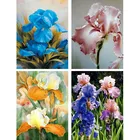 Искусство алмазная живопись Ирис лепестки 5d Сделай Сам Полный бусины Алмазная вышивка мозаики аксессуары наборы для вышивки крестом домашний декор H77