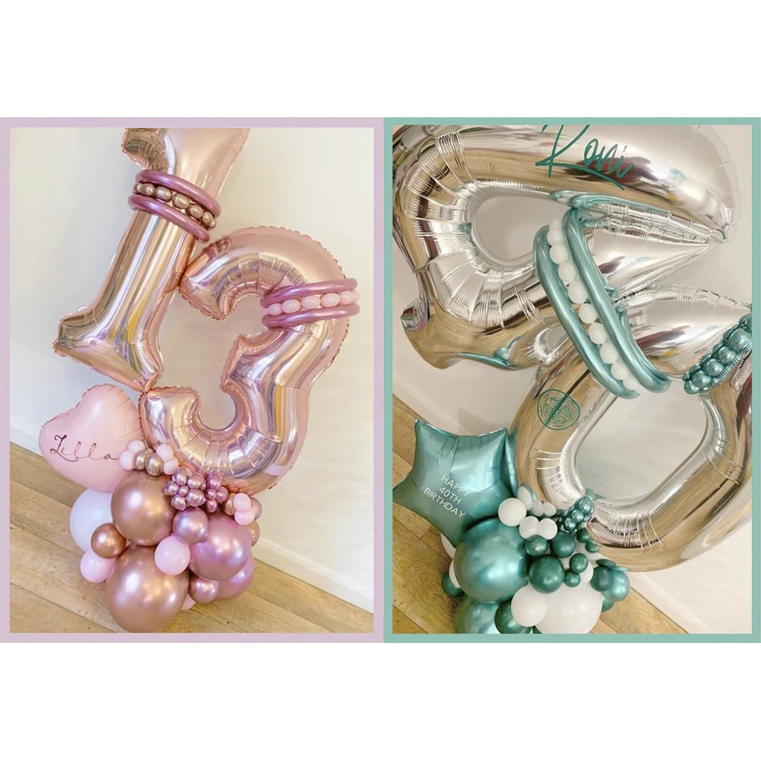 26/34 шт. розовое золото набор праздничных воздушных шаров &quot32 дюймов воздушные